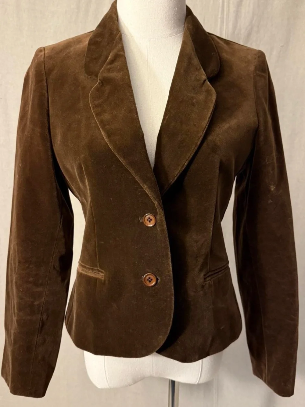 Vintage Sasson Paris New York brown velvet blazer 🤎